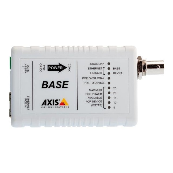 AXIS T8641 Ethernet Over Coax Base Unit PoE+ -...