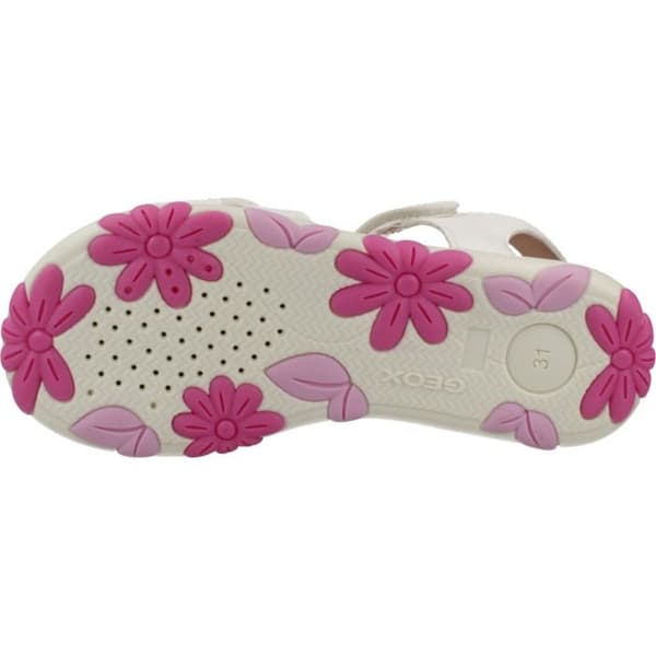 Sandaler flicka Geox S.Haiti D vit/mörkrosa 32