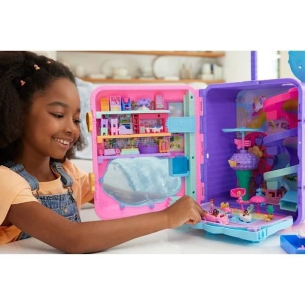 Polly Pocket®-Polly Pocket® Pollyville® resväska Set HKV43 Flerfärgad