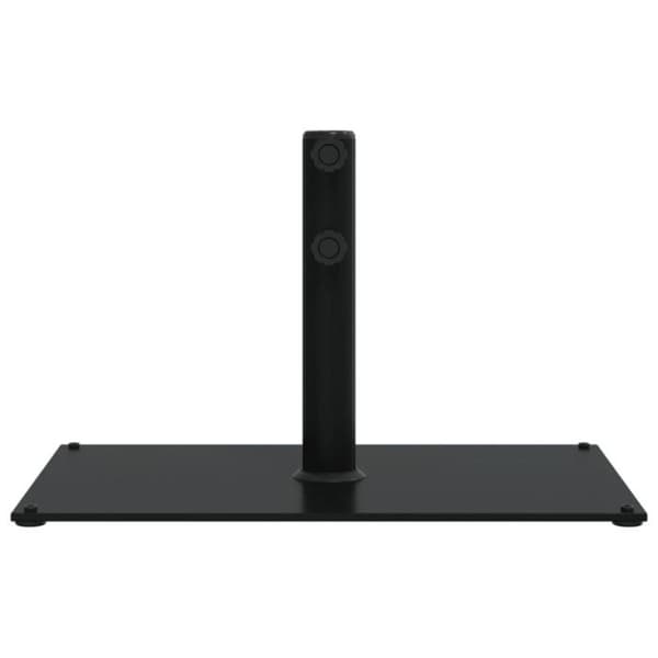 Parasollfot för stångar Ø32 38 48 mm 15 kg rektangulär svart