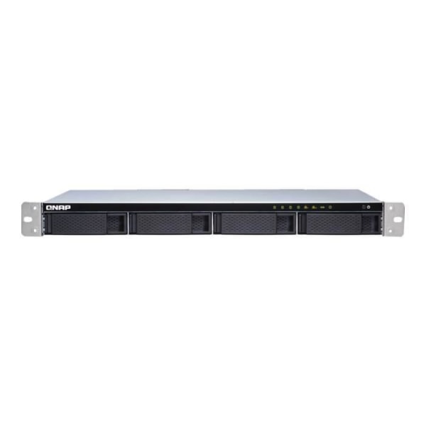 QNAP TS-431XeU NAS-server - 4 fack - Rackmonterbar - SATA 6 Gb/s - RAID 0, 1, 5, 6, 10, JBOD, 5 hot spare - 8 GB RAM