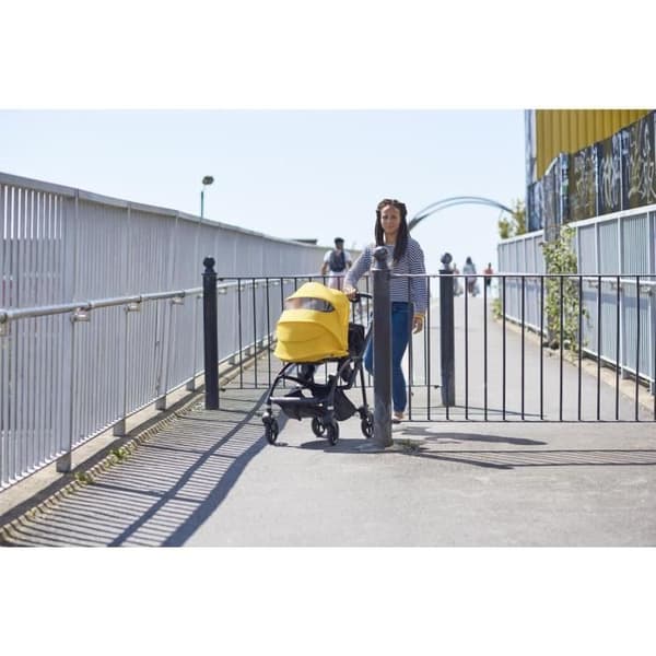 Sufflett för barnvagn - BUGABOO - Bee6 - Grå - Ventilationsfönster och högre adaptrar Grå