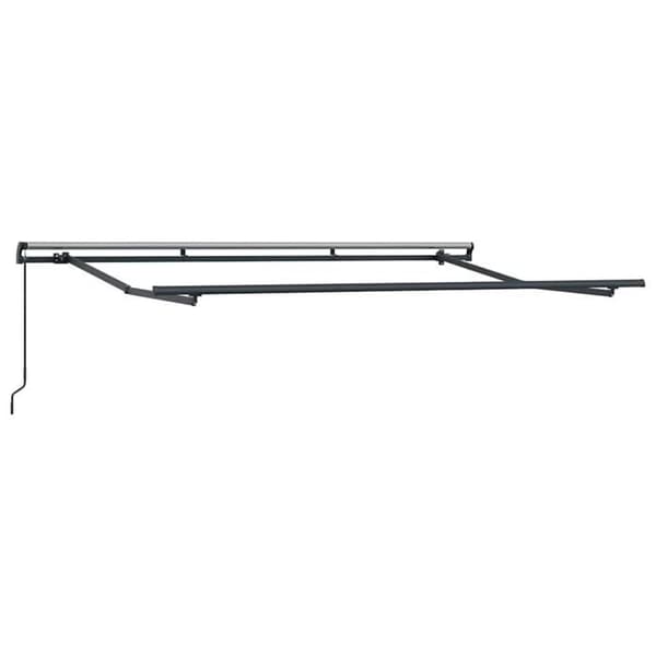 Fällbart markisram - vidaXL - Antracit - Metall - 350x200 cm - Fällbar - Utomhusbruk
