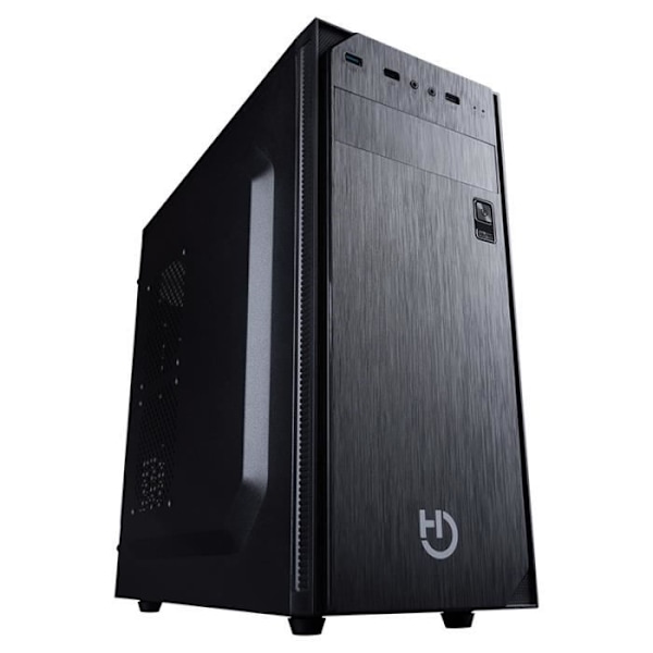 Hiditec ATX KLYP, Tower, PC, ABS syntetisk, SECC, ATX, Micro-ATX, Svart, hemmakontor Svart