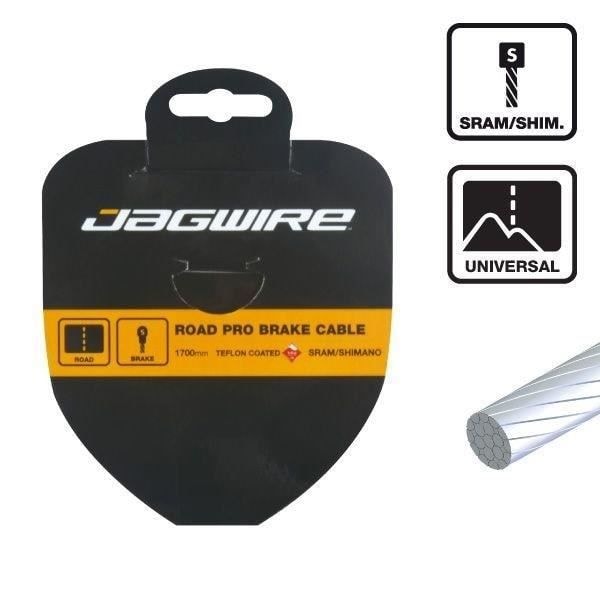 JAGWIRE Slick Rostfri bromskabel - 1,1 x 3100 mm - Sram och Shimano