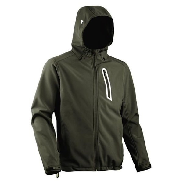 Softshell-jacka - DIADORA - SAIL - Grön - 3 fickor - Huvudplagg - XXL