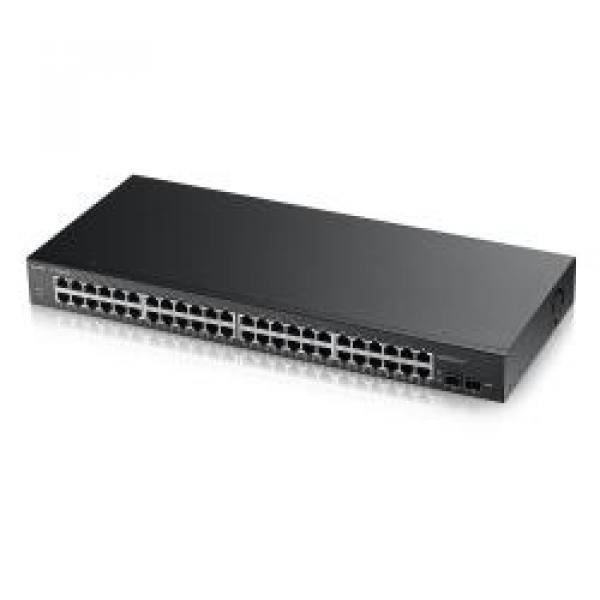 NÄTVERK, Switch, Fristående Switch, Zyxel Gs1900-48 Gbe L2 Smart Switch Rack Specifikationer LAN-portar 48N Datatyp och hastighet