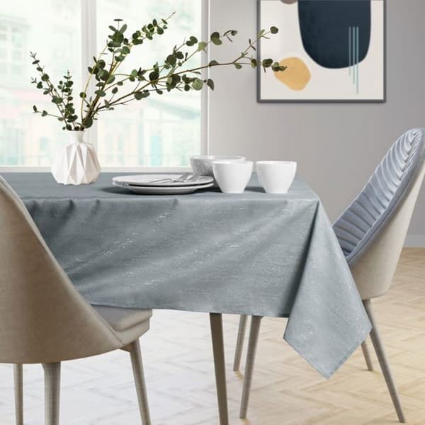Bordslöpare Vesta AmeliaHome 30x100 cm - Grå polyester med pressad effekt, fläckavvisande grå