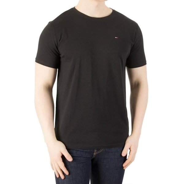 T-shirt - Tommy Jeans - Original - Svart - Jersey - Herr - Kortärmad Svart jag