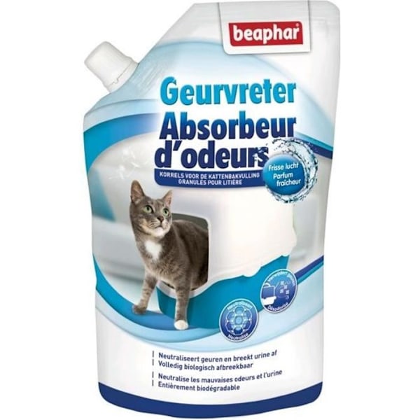 Luktabsorberande granulat - BEAPHAR - För strö - Kat