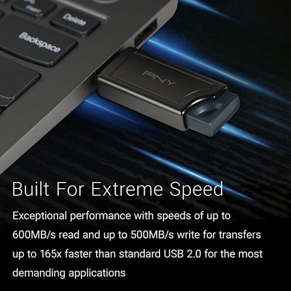 Pendrive - PNY - PRO Elite V2 - 256 Go - USB 3.2 - Vit