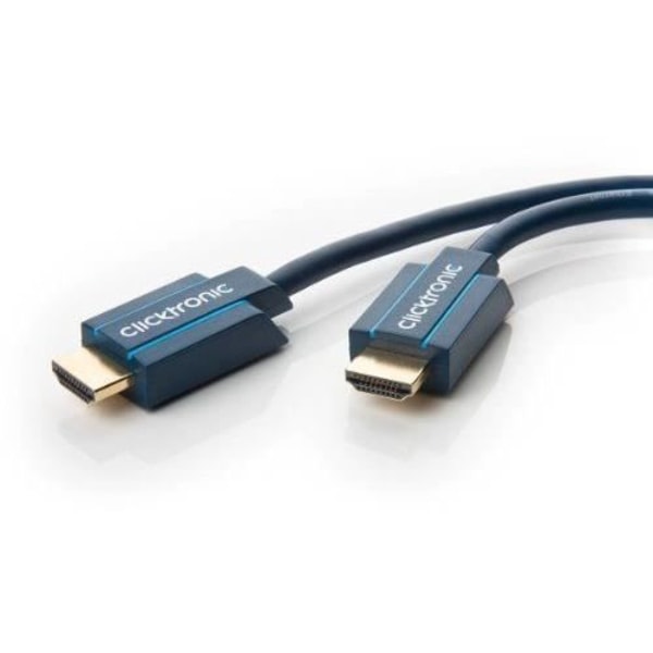 Clicktronic Casual Standard HDMI-kabel med Ethernet-kabel för Full HD och 3D TV 10 m - 70307