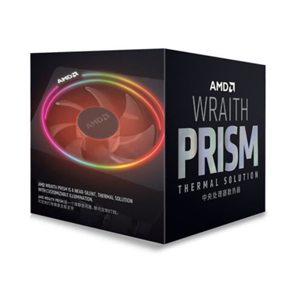 AMD Wraith Prism Cooler (boxversion) - RGB LED CPU-fläkt för AMD AM4-sockel