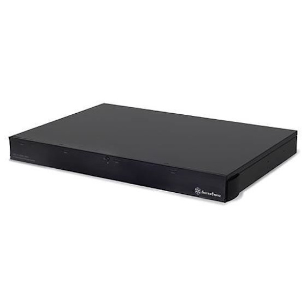 SilverStone SST-RS431U - 1U rackmontering - SATA USB 3.0 extern hårddisklåda utan magasin med 4 x 3,5" fack, RAID, svart