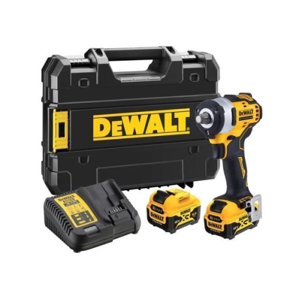 DEWALT 1/2 XR 12V borstlös 339NM skiftnyckel - 2 5,0Ah batterier - DCF901P2-QW