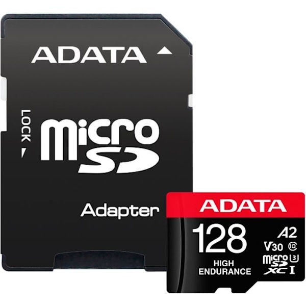 ADATA AUSDX128GUI3V30SHA2-RA1 Minneskort 128GB MicroSDXC Class 10 UHS-I Flash-minne