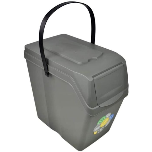 Sorteringskärlsats 5x25 L grå ISWB25S5 Sortibox Grå
