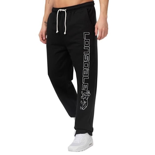 Joggingbyxor - Lonsdale - Stonesfield - 100% bomull - Svart - 4XL Svart M