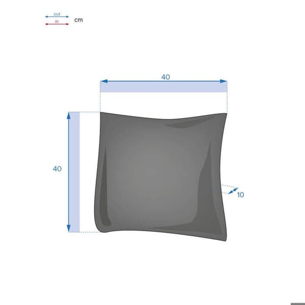 Utomhusdekorationkudde "Korai" vete 40x40cm i polyester - Hespéride Vete
