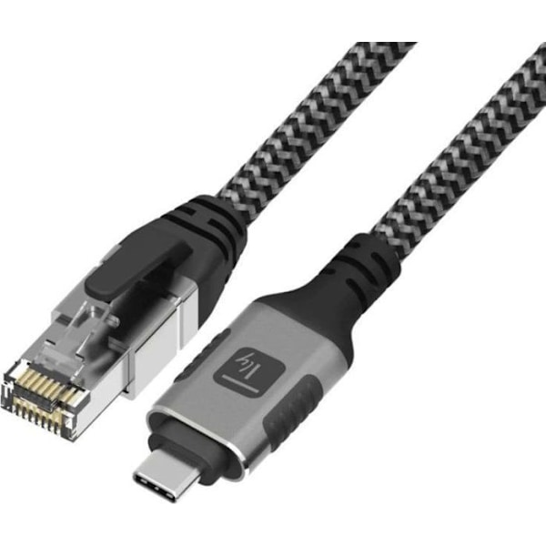 Kabel - nätverksadapter - telefoni Techly - ICOC U3C-RJ45-010 - USB-C till Gigabit Ethernet RJ45 nätverkskabel 1 m