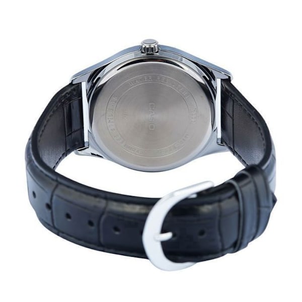 Casio Classic analoga klockor designade - Armband i svart läder - MTP-V004L-1C