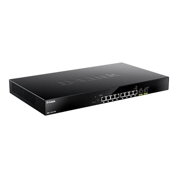 NÄTVERK, Switch, Fristående Switch, D-Link Smart 8 Port Baset Poe 2 10g SwitchD-Link DMS-1100-10TP. Sorts Svart