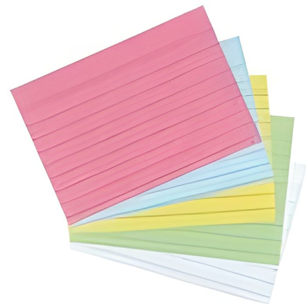 Herlitz registerkort, storlek a8, fodrade, vita