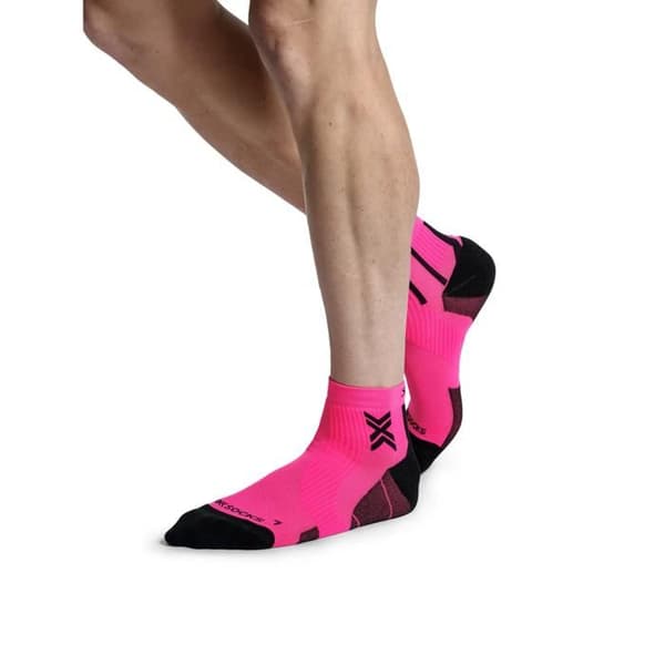 X-Socks Perform Ankelstrumpor fluorescerande rosa/x svart 42/44