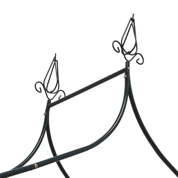 Relaxdays Romantic Curved Rose Arch med Metal Spike 2,4m