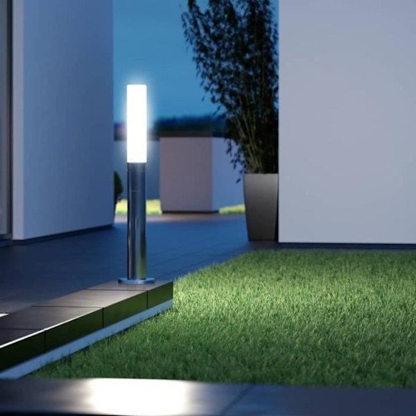 STEINEL - Utomhus pollare med sensor - GL 60 S 8.6W 3000K IP44 - Silver Grå