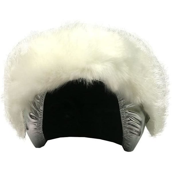 Coolcasc - Exklusivt-silver vit pälshjälmskydd, E004 - CoolcascE004