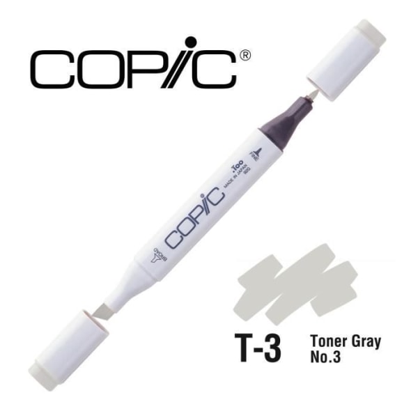 Alkoholmarkör Copic Marker T3 Toner Grå No.3 Grå