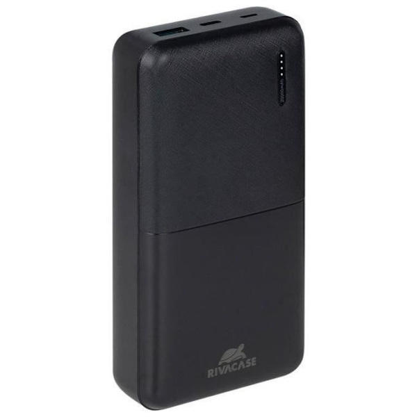 RIVACASE Powerbank Externt batteri Svart VA2571 (20 000 mAh) Svart