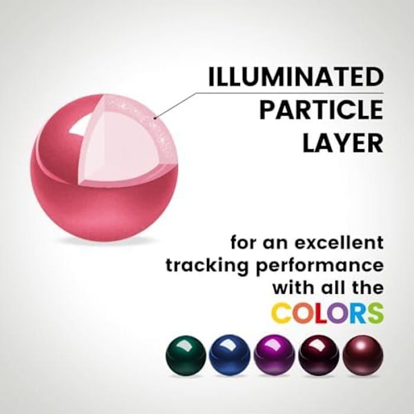 Ersättningstrackball - PERIXX - Peripro-303 - Blank rosa - Slät yta - Perfekt sfärisk glänsande rosa