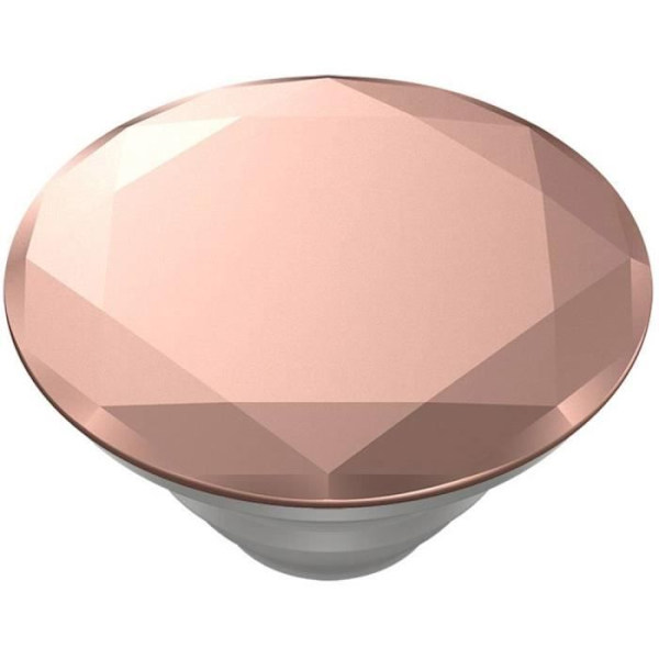 PopSockets - Stöd och Utbytbar Grip för Smartphone och Tablet - Metallisk Diamant Rosen Guld - 800491