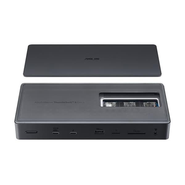 Dockningsstation - Asus - Master Thunderbolt 5 Dock DC510 - 13 portar - 80 Gbps - Borstad aluminium