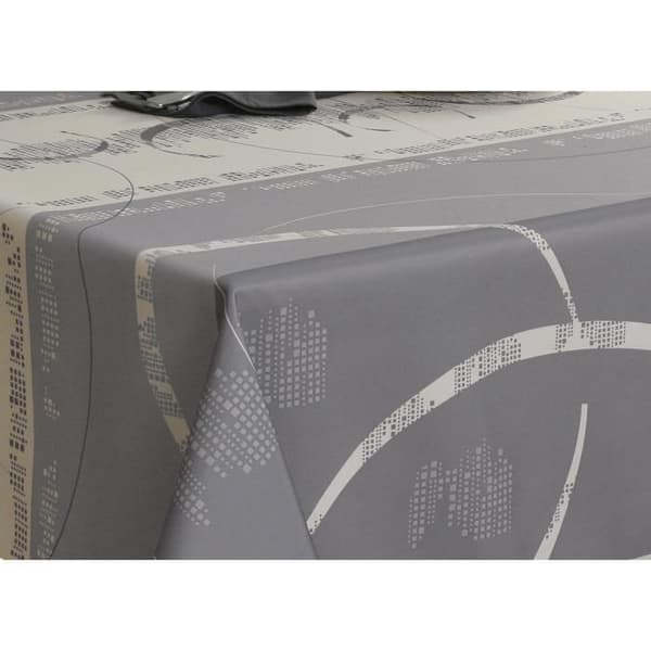 Rektangulär Duk - Astrid Ecru - 150x240 cm - Fläckavvisande - Vattenavvisande grå, ecru