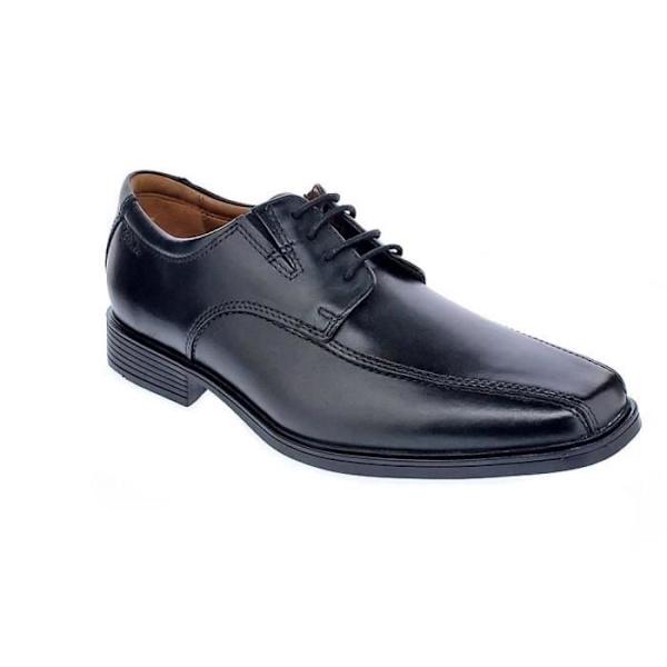 Herrskor - Clarks - Tilden Walk - Svart läder - Snören - Ortholite® Comfort Svart 43