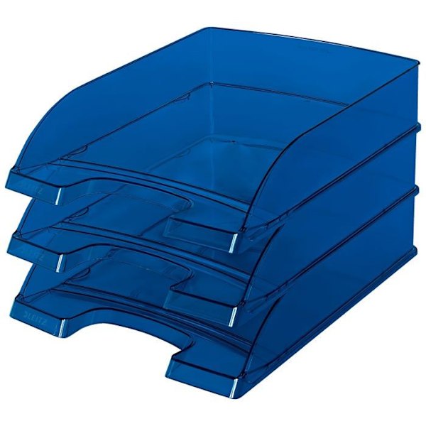 Rexel - 52260039 - Leitz Plus / Brevlåda A4-format i blått polystyren, set om 5 (Import från Tyskland)