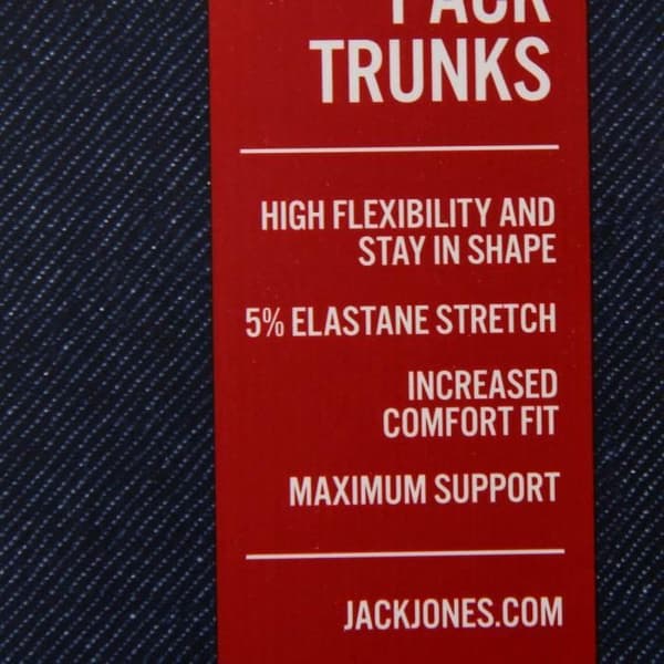 JACK & JONES herrboxers - pack x3 - bomull - mörkblå Mörkblå M