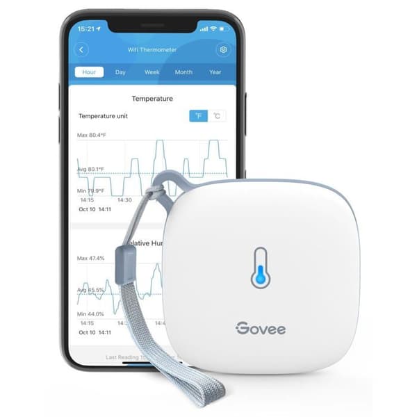 Termometer och Hygrometer - Govee - H5179 - Wi-Fi Display - Autonom