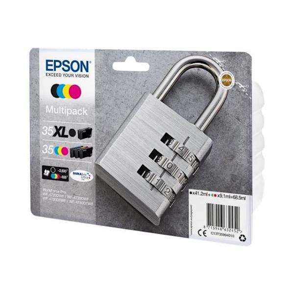 Epson DURABrite Ultra 35XL bläckpatron - Svart, Cyan, Magenta, Gul - Bläckstråle - 4