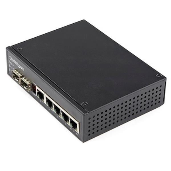 Nätverksswitch - STARTECH - IES1G52UPDIN - 5 RJ-45 Gigabit-portar - PoE - Icke-hanterad