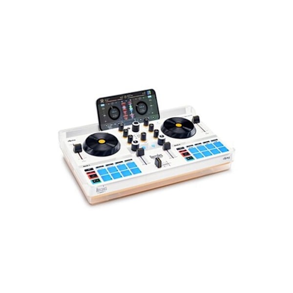 HERCULES DJ CONTROL MIX ULTRA - Bluetooth DJ-kontroller för smartphone (iOS och Android) - Trådlös