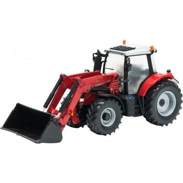 Massey Ferguson 6616 miniatyrtraktor med lastare - Storbritannien Svart röd