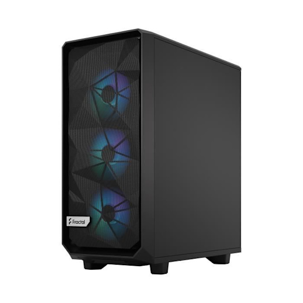 PC-fodral FRACTAL DESIGN Meshify 2 Compact Lite RGB Svart TG Ljusfärgad ATX