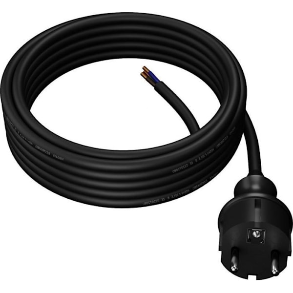 Awtools - AW24859 - KABEL MED STICK 5m 3x1,5 SVART H05VV-F