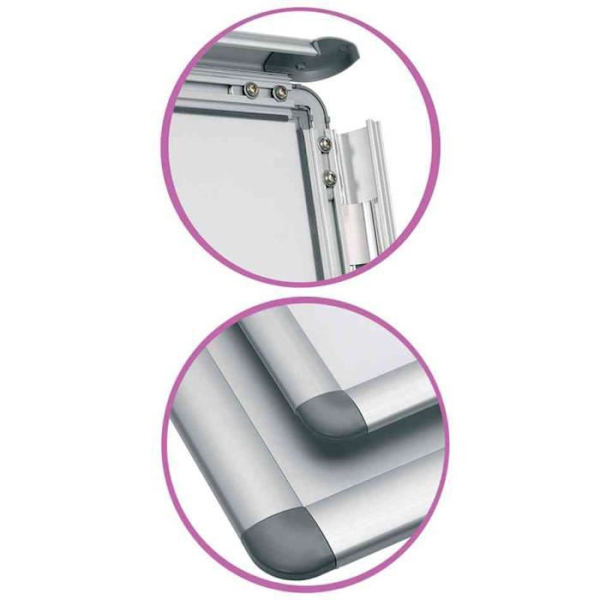 Ram för affischer A3 - NOBO - Anodiserad aluminium silver - Monteringskit inkluderat - 25 mm - Inomhus/utomhus
