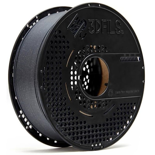 3dfils - GEZIPU - Filament PLA Glitter för 3D-utskrift Neat Winding esFil PLA Max: 1,75 mm, 1 kg, Galaktisk Grå