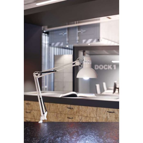 Bordslampa - MAUL - MAULstudy 8230502 - Vit - 1 glödlampa - Modern design Vit